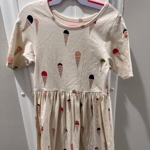 COPY - Girls Printed Pink Chicken Jersey Dress